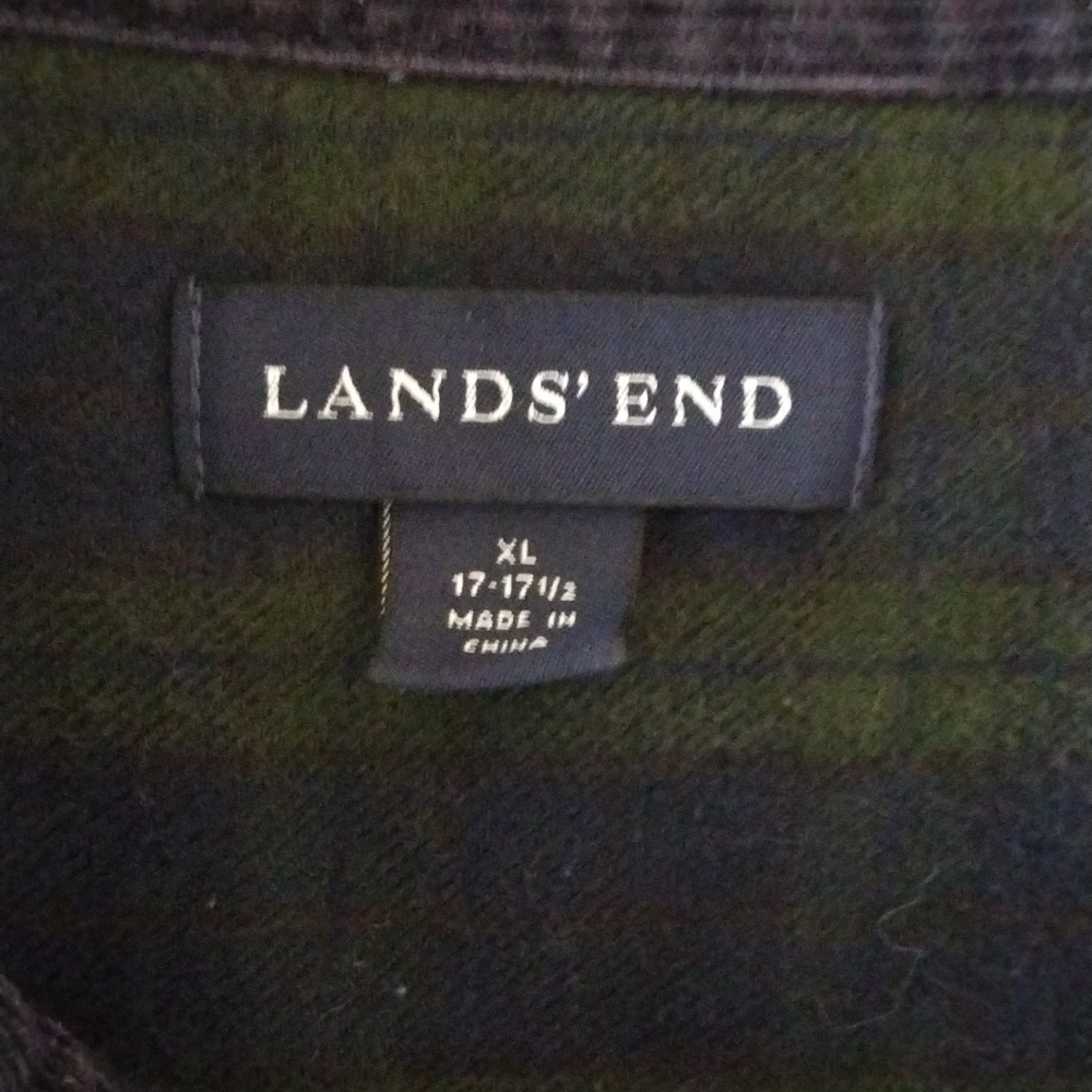 Lands' End Dark Blue Shirt Jacket - Picture 2 of 3